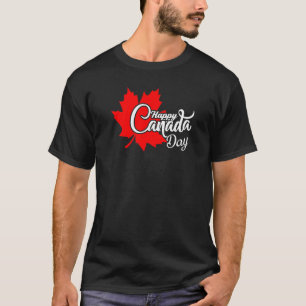 Happy Canada Day   Maple Leaf Canadian Flag Woman T-Shirt