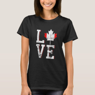 Happy Canada Day Maple Leaf Love Canadian Men T-Shirt