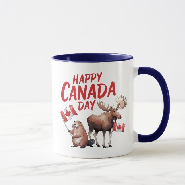 Happy Canada Day  Mug (Right)