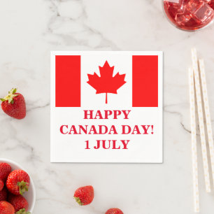 HAPPY CANADA DAY NAPKIN