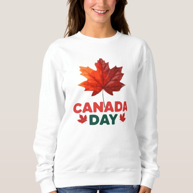 Happy Canada Day Sweatshirt (Front)
