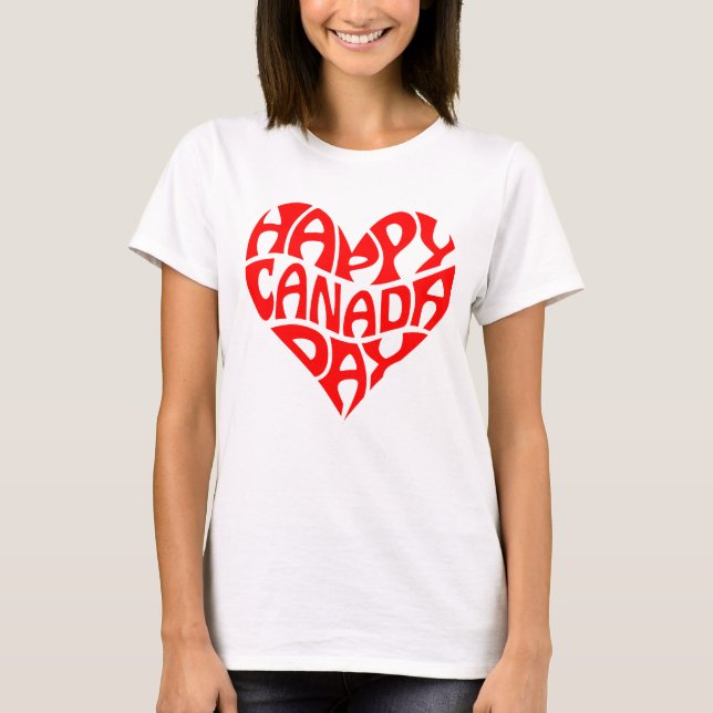 Happy Canada Day T-Shirt (Front)