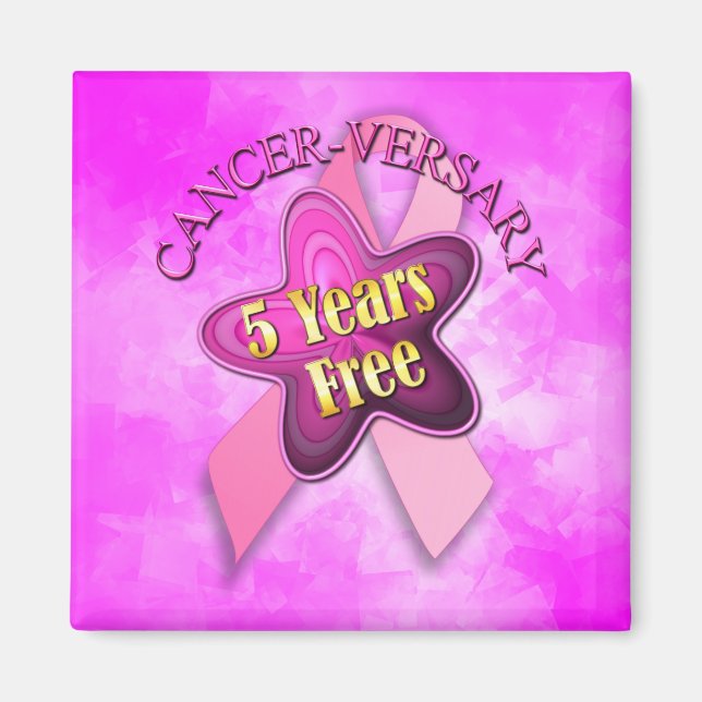 Happy Cancer-versary Magnet (Front)