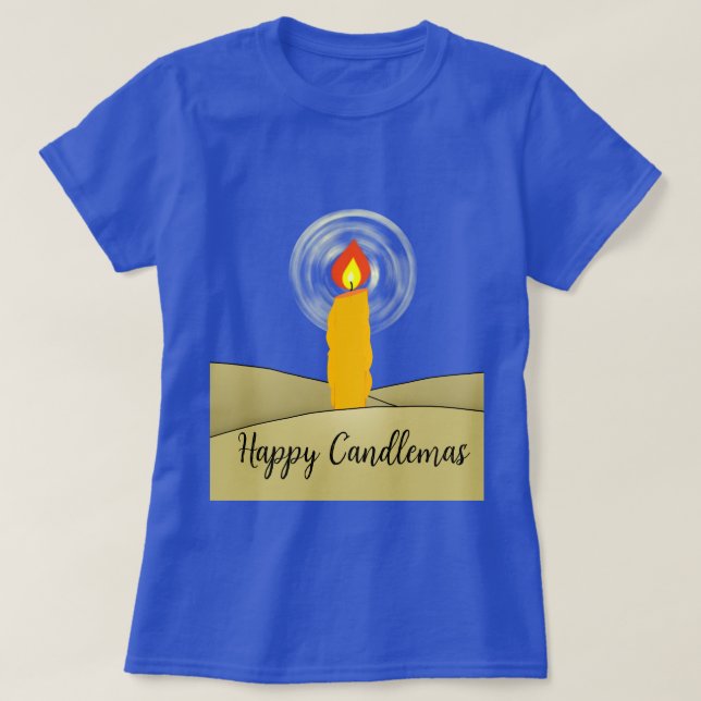 Happy Candlemas T-Shirt (Design Front)