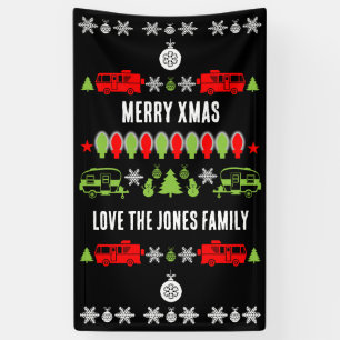 Happy Caravan Christmas Season  Banner