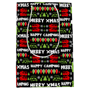 Happy Caravan Christmas Season Medium Gift Bag