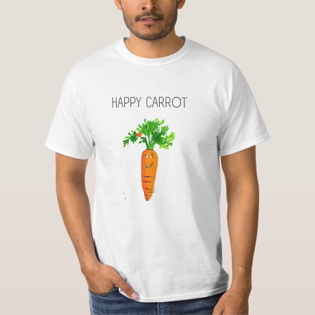 Happy Carrot  T-Shirt (Front)