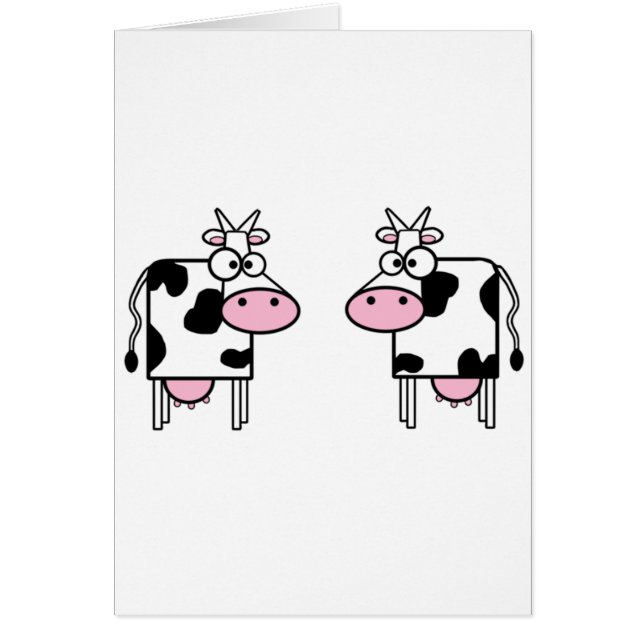 Happy Cartoon Cows (Front)