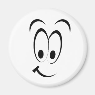 HAPPY CARTOON FACE MAGNET
