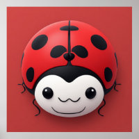 Happy Cartoon Ladybug Party Décor