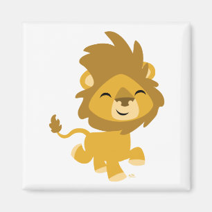 Happy Cartoon Lion magnet