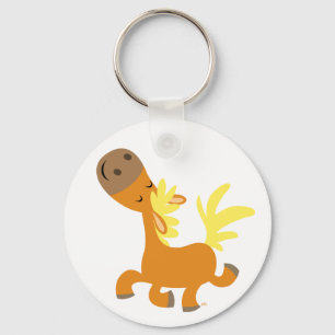 Happy Cartoon Pony keychain