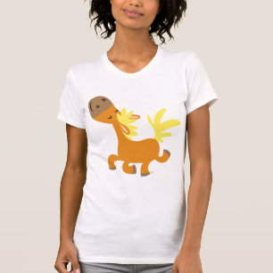 Happy Cartoon Pony Women T-shirt