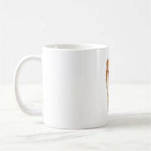 Happy Cartoon Rough Collie Coffee Mug