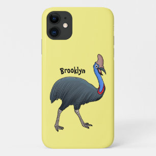 Happy cassowary bird cartoon illustration Case-Mate iPhone case