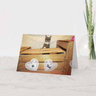 Happy Cat Daddy's Day - Father's Day Card