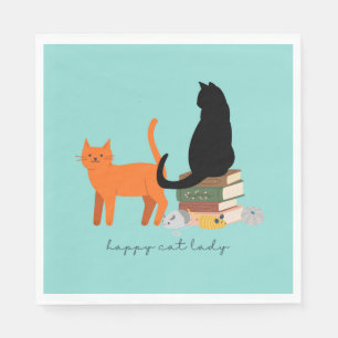  Happy Cat Lady Napkin