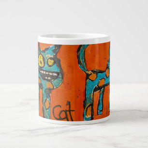 Happy Cat Large Coffee Mug