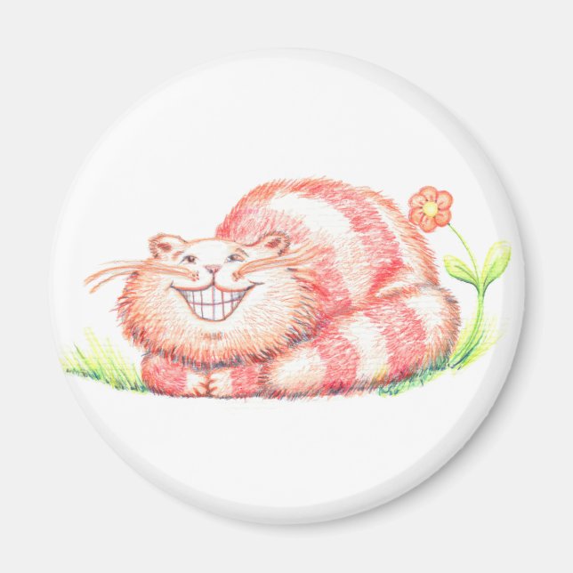 Happy Cat magnet (Front)
