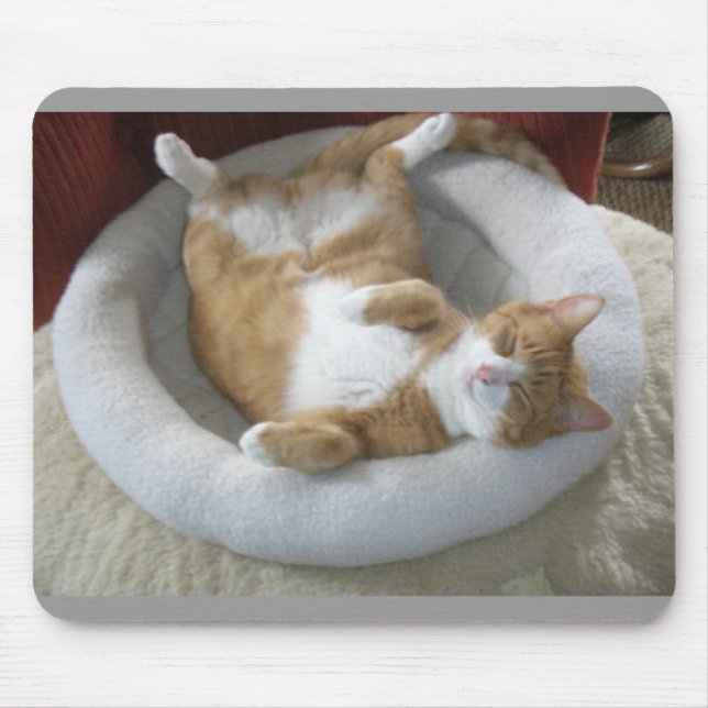Happy Cat Mouse Pad (Front)