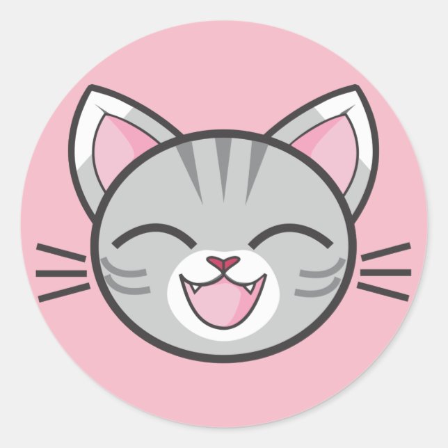 Happy cat stickers (Front)