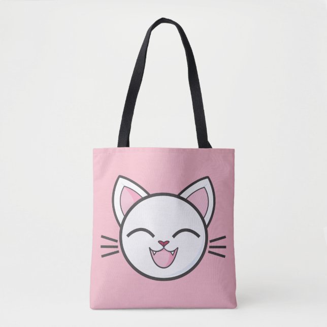 Happy cat tote bag (Front)