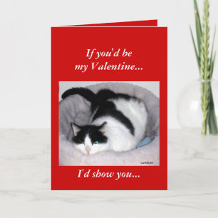 "Happy Cat" Valentine Holiday Card