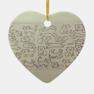 Happy Cats Ceramic Tree Decoration