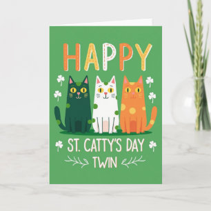 Happy Cats Glitter Texture Card