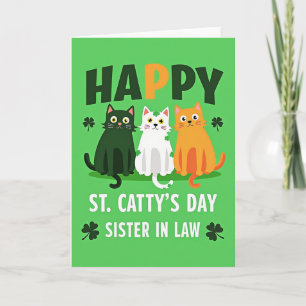 Happy Cats Sister In Law Card