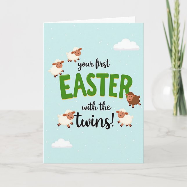 Happy Celebration Sheep Card (Front)