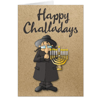 “Happy Challadays” Funny Hanukkah Holiday Card