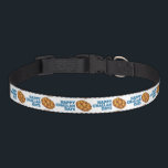 Happy Challah Days Chanukah Hanukkah Holiday Pet Collar<br><div class="desc">Collar features an original marker illustration of a loaf of braided challah bread, with HAPPY CHALLAH DAYS in a fun blue font. Perfect for Hanukkah! This Chanukah illustration is also available on other products. Don't see what you're looking for? Need help with customisation? Contact Rebecca to have something designed just...</div>