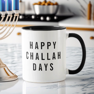 Happy Challah Days Cute Holiday Pun Mug