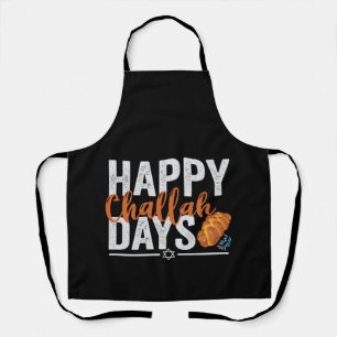 Happy Challah Days Funny Hanukkah Holiday Gift Apron