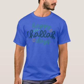 Happy Challah Days Funny Hanukkah Menorah Jewish H T-Shirt