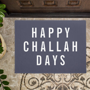 Happy Challah Days Funny Holiday Chanukah Doormat