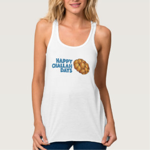 Happy Challah Days Hanukkah Chanukah Funny Holiday Singlet