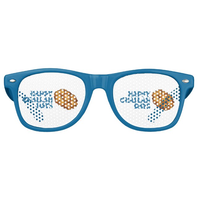 Happy Challah Days Hanukkah Chanukah Jewish Bread Retro Sunglasses (Front)