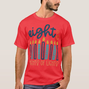 Happy Challah Days Hanukkah Menorah Jewish Holiday T-Shirt