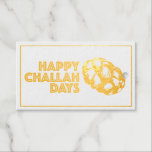 Happy Challah Days Holidays Hanukkah Chanukah Gift Tags<br><div class="desc">Gift tag features an original marker illustration of a loaf of braided challah bread, with HAPPY CHALLAH DAYS in a fun font. Great for celebrating Hanukkah. This design is also available on other products.Don't see what you're looking for? Need help with customisation? Contact Rebecca to have something designed just for...</div>
