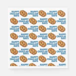 Happy Challah Days Jewish Holidays Bread Loaf Napkin
