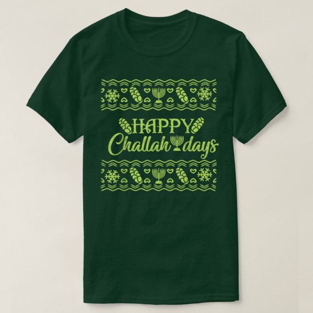 happy challah days Ugly Christmas Sweaters  (Design Front)
