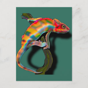 Happy Chameleon Postcard