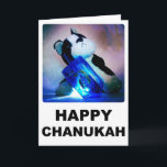 Happy Chanukah Card<br><div class="desc">Celebrate the Festival of Lights with this Puppy and his little dreidel card!</div>