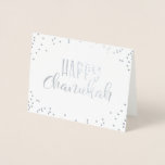 Happy Chanukah Foil Card<br><div class="desc">Wish someone a happy Chanukah with this simply beautiful card accented with real foil. Personalise it with your own message of warm holiday greetings.</div>