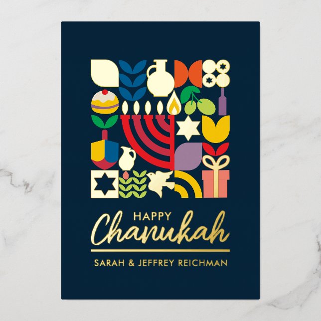 Happy Chanukah / Hanukkah Jewish Greeting  (Front)