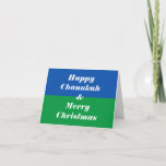 Happy Chanukah & Merry Christmas Holiday Card<br><div class="desc">Front: Happy Chanukah! Merry Christmas! 
Inside: Let's Celebrate!</div>