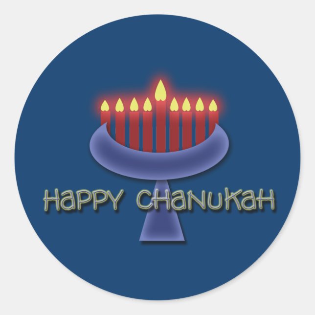 Happy Chanukah stickers (Front)
