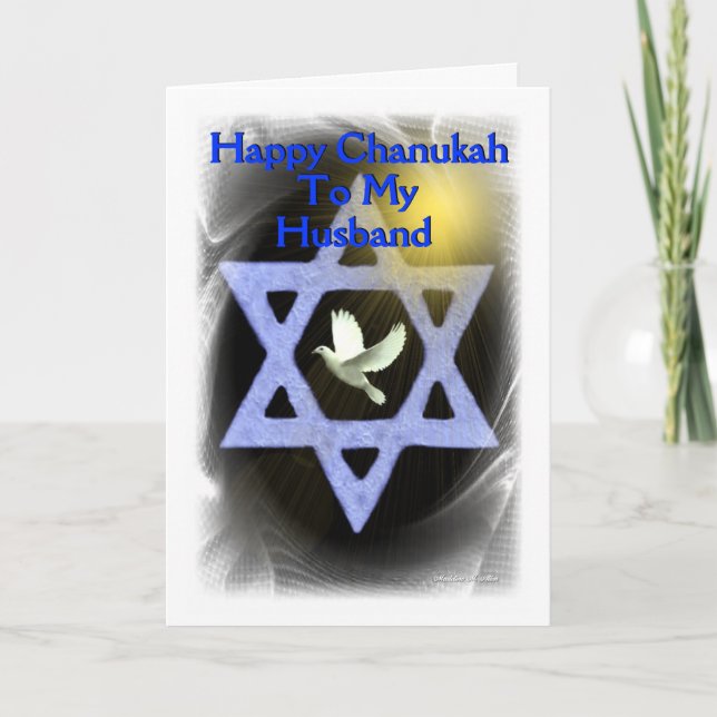 Happy Chanukah - To my  husband Holiday Card (Front)